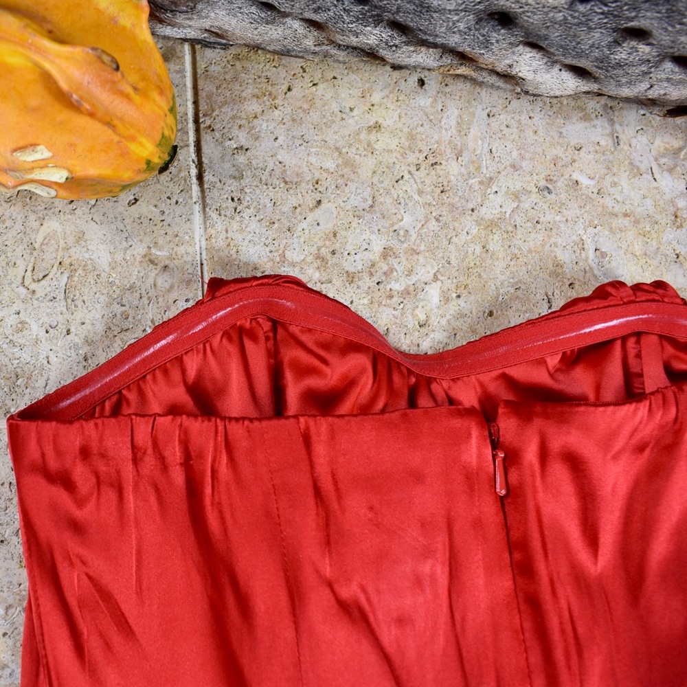 Express Strapless Silk Ruffle Mini - image 7